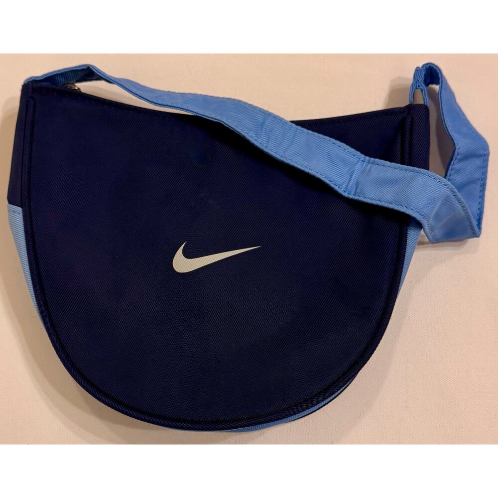 90s Nike Shoulder Bag w/ Snap Back/Detachable Strap Blue Logo